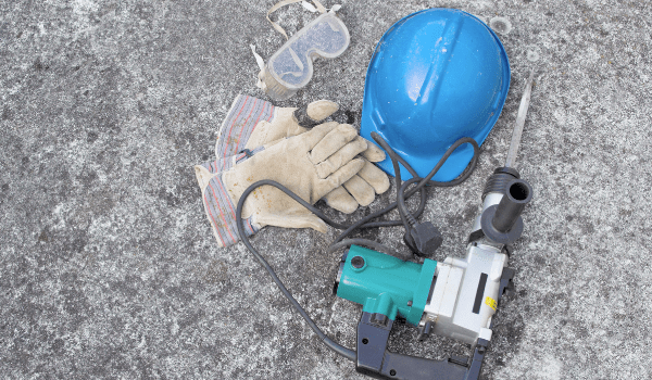 concrete drilling safety tools